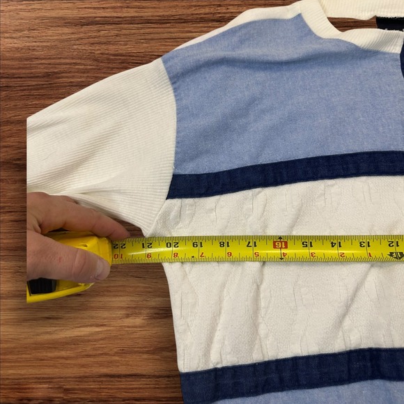 Jordana Nautical Knit Top Striped Boat Applique USA Made Short Sleeve size S‎ - Picture 6 of 9